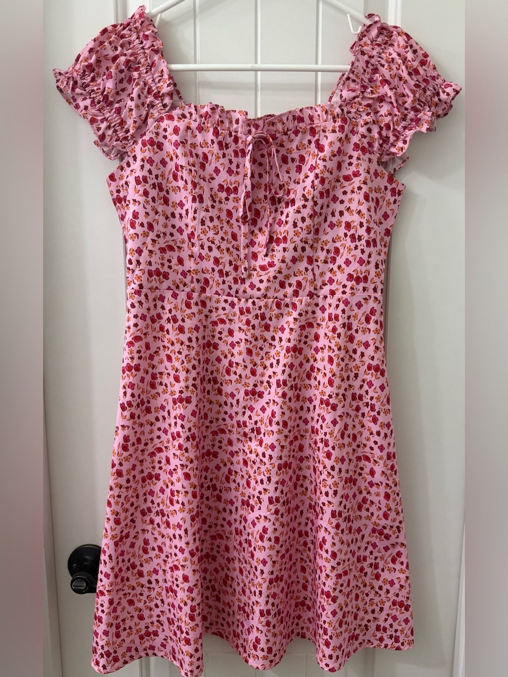 RIHOAS Floral Mini Dress in Pink Size XS Like New